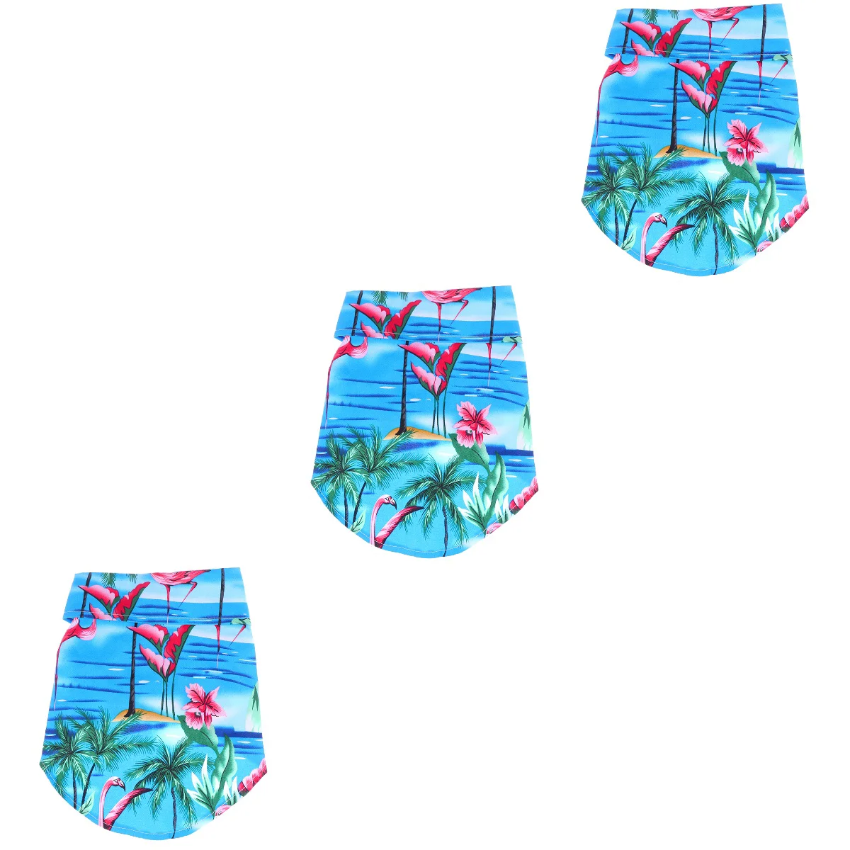 

3pcs Lovely Pet Dog Printed Shirt Fashion Dog Dress Creative Dog Costume Pet Clothes Puppy Garment for Home Outdoor (M, Blue