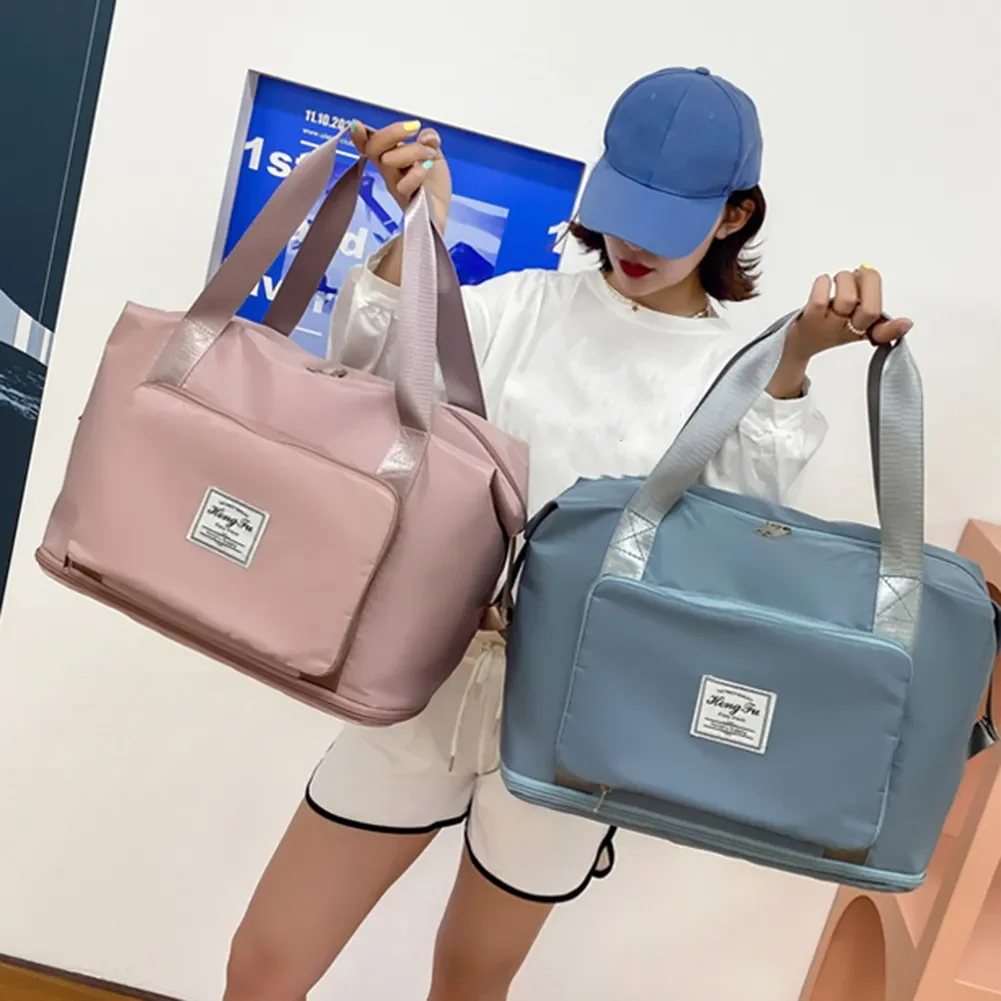 Fashionable Women Shoulder Bags сумка женская Oxford Cloth Shopping Handbag Foldable Large Capacity Training Travel Gym Bag