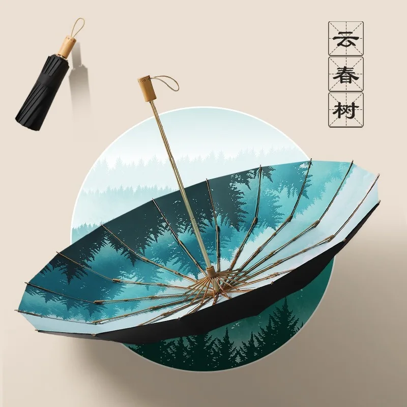 

Outdoor Umbrellas Manual Folding Parapluie Luxury Umbrella Rain Women Sun Paraguas Corporation Windproof Umbrella
