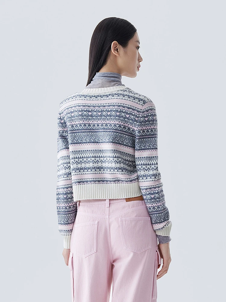 Женский флисовый вязаный свитер Five plus Fairland кардиган с грудью скандинавский Sle