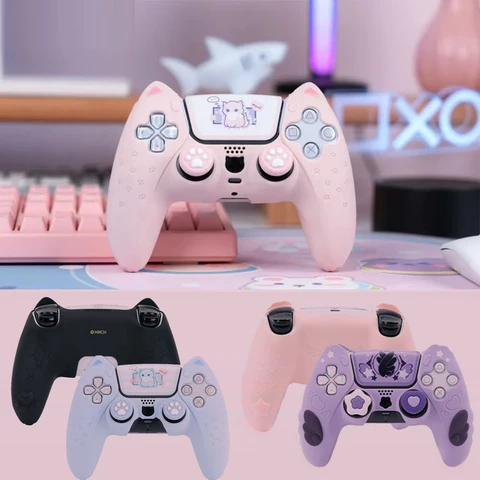 Силиконовый чехол Pink Love для Sony Dualsense 5