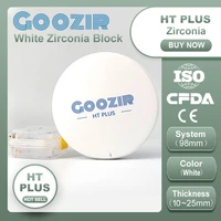 dental lab ht plus zirconia white block for bridgescrown white color high quality zirconia block