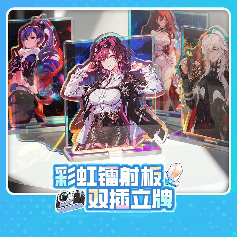Аниме Honkai: Star Rail Kafka Bailu Bronya Silver Wolf акриловая цветная лазерная подставка BL модель