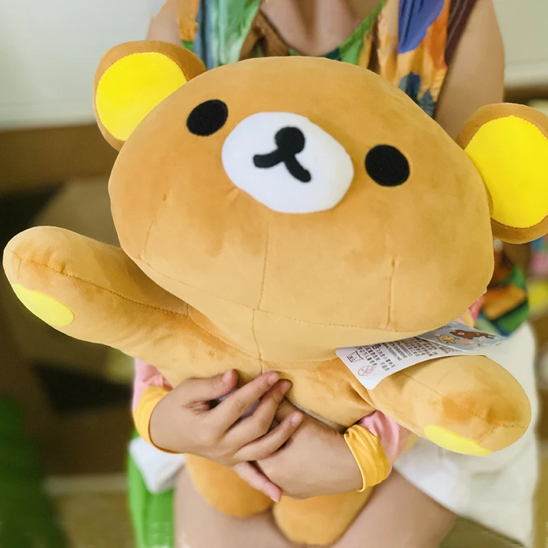Rilakkuma большой плюшевый мишка мягкая плюшевая игрушка кавайный бурый медведь