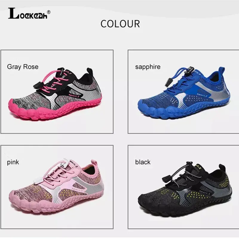 Boy Girl Breathable Non Slip Beach Sneaker Comfortable Elastic Outdoor SportsWater Shoe Children Quick-Dry Barefoot Wading Shoe