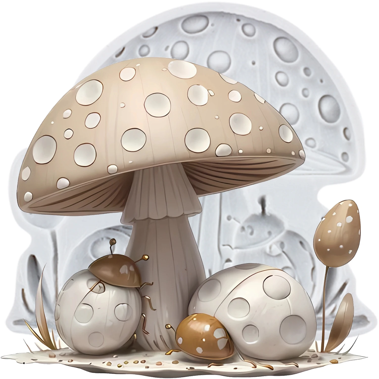 

Силиконовые формы для торта Mujiang, Божья коровка, гриб