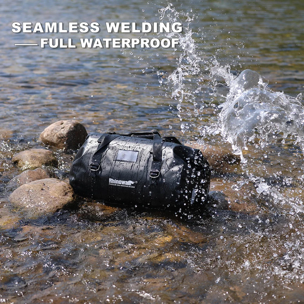 Водонепроницаемая мотоциклетная сумка Rhinowalk 45 л ПВХ седло сухая уличный рюкзак