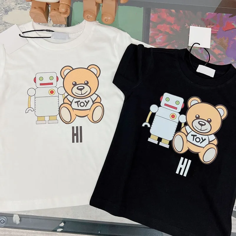 

Fashion Kids Boy Girls Cartoon Robot Animal Pattern Printed Cool Shirt Summer Short Shirts Tops Tee Boys Causal T-Shirt