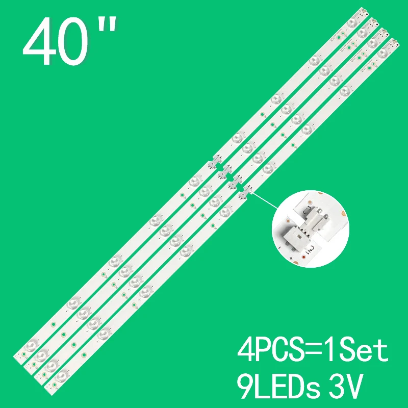 4 Pz/Set 798Mm 9Led 3V Per Tv Lcd Da 40 "Lb-Pf3528-Gjd2P5C404X9-H 40 Pft6550/12 40 Put6400/60 Lb40013V004