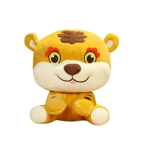 nice chinese new year tiger mascot doll kawaii plush toy for kids masot stuffed animal childrens gift