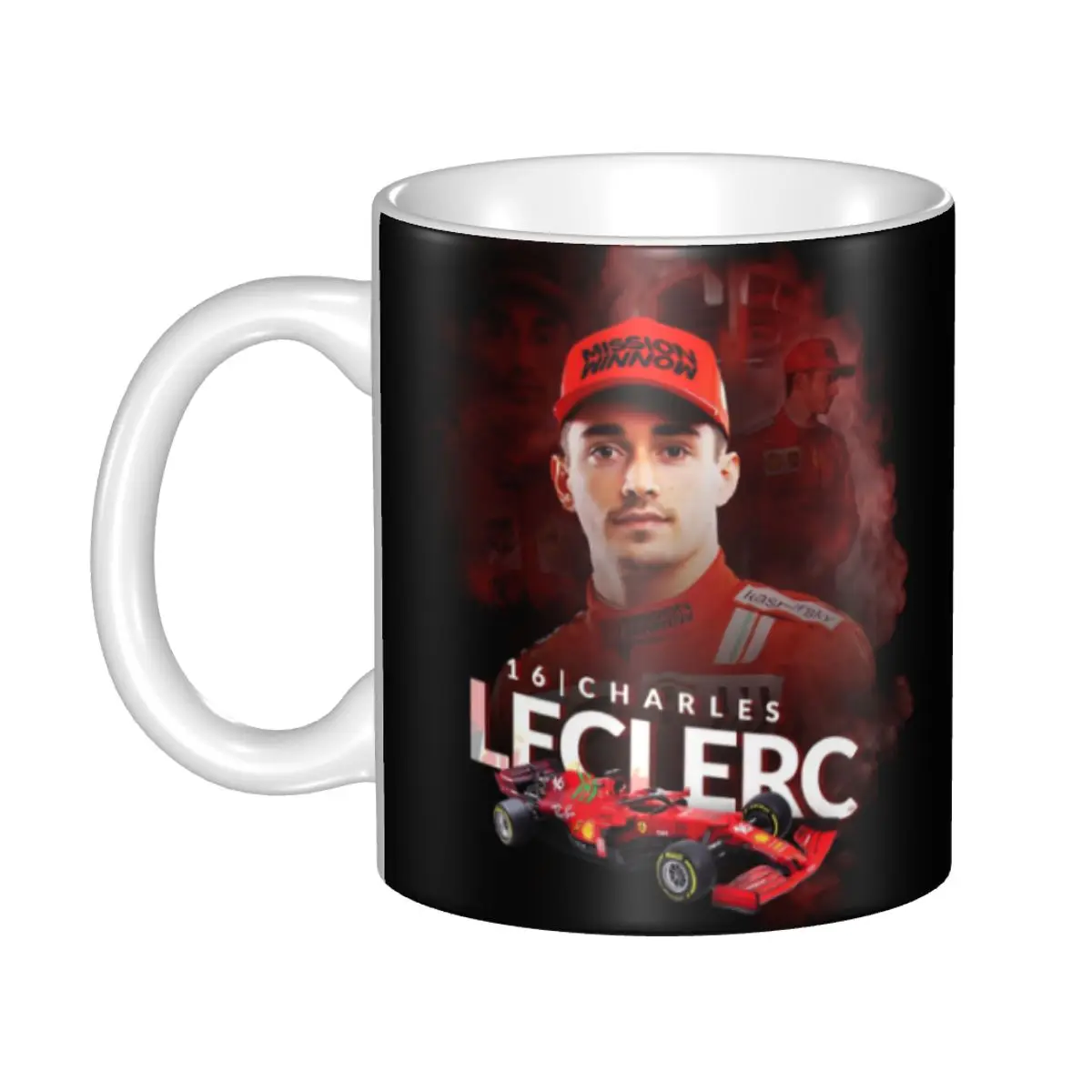 

Customized Charles Monaco Formula One Driver Leclercs Coffee Mug DIY Ceramic Milk Tea Cups Outdoor Work Camping Beer Mugs