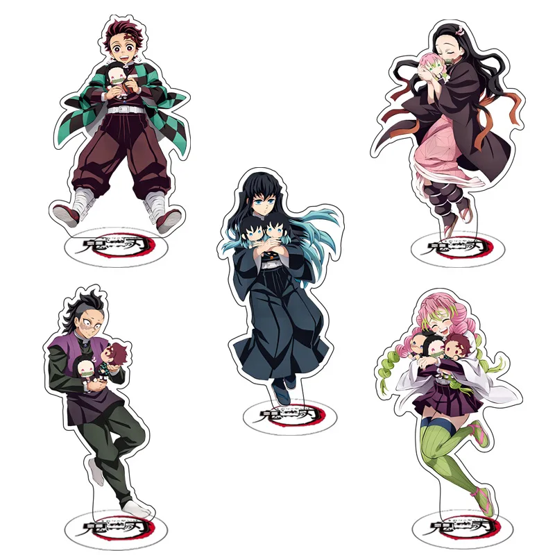 

Anime Demon Slayer Kimetsu No Yaiba Kamado Nezuko Cosplay Acrylic Figure Tokitou Muichirou Stand Sign Model Desk Decor Fans Gift