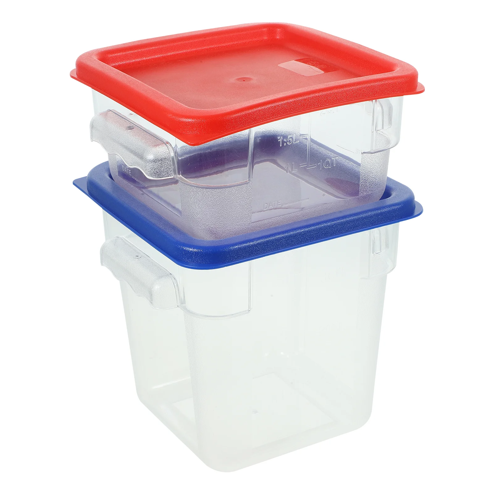 

2 Sets Airtight Food Storage Containers Bucket Cereals PC Canister Sealing Jars Household Lids