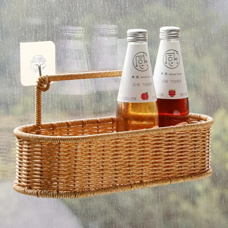 Тканый органайзер от Rotang с глиняным основанием для кухни ванной комнаты