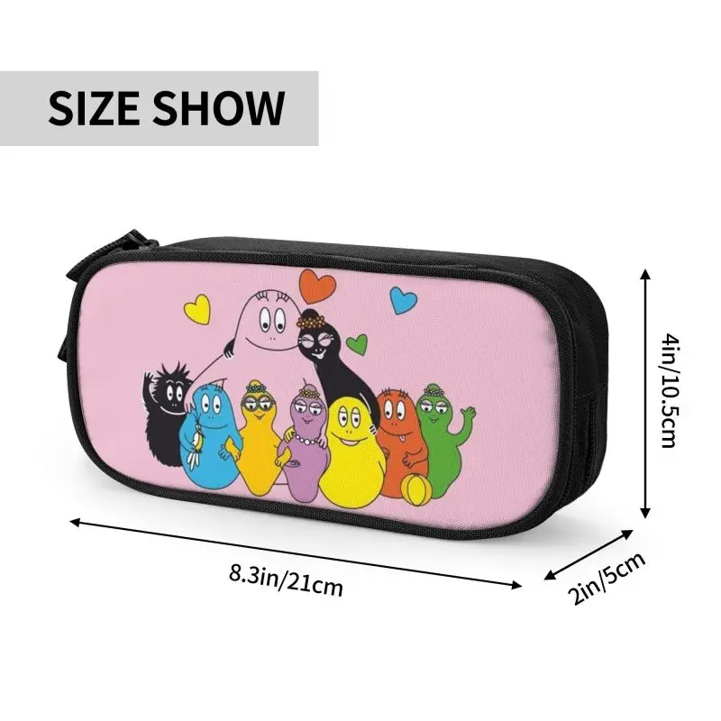 Пеналы Kawaii barbapпа Family Love для девочек и мальчиков большой вместимости Мультяшные