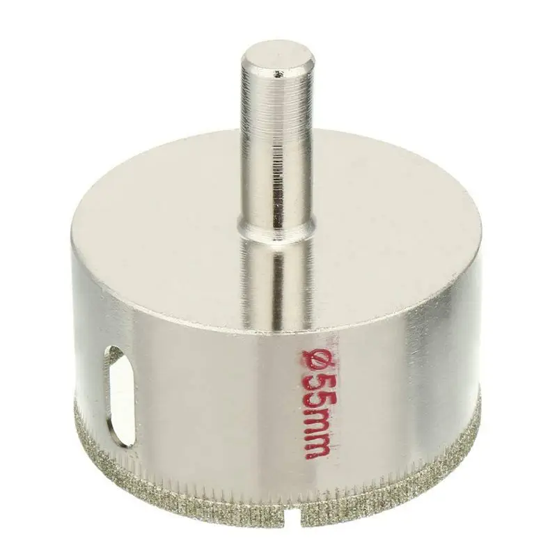 

HOT 55Mm Dia Diamond Particles Coating Tip Hole Saw Drill Bit For Glass