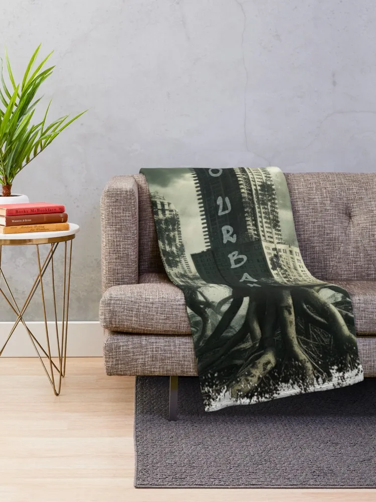 Nature - Ode to Urban Hubris Throw Blanket valentine gift ideas Furrys Quilt Blankets