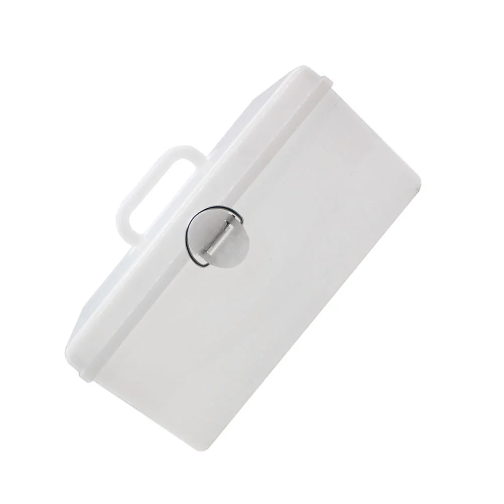 

1pc Plastic Storage Container with Lock and Handle Portable Mahjong Storage Box