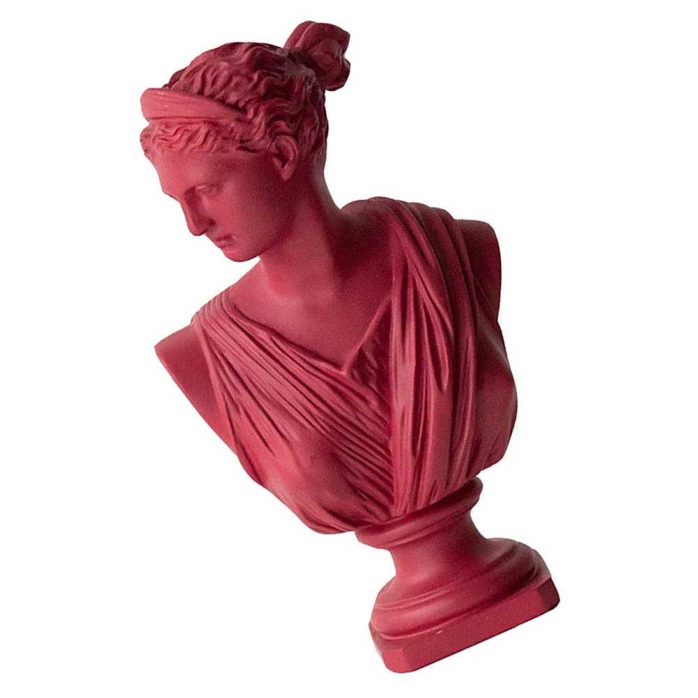 

Roman Lady Statue Resin Female Sculpture Figurine Home Desktop Decoration