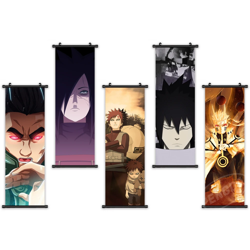 

Anime Home Decor Modern Wall Art Naruto Picture Plastic Scroll Character Hanging Painting Prints Canvas Poster For Living Room
