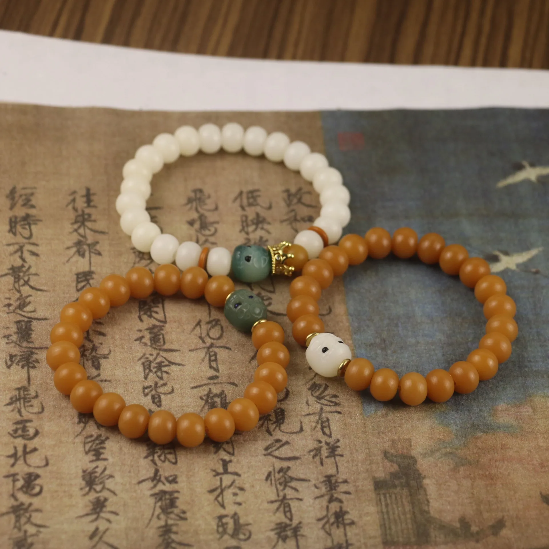 

Trendy Abacus Beads Bracelet Natural Weathered Bodhi Women Bracelet Lucky Chakra Friendship Couple Bracelet Female Jewelry Gift