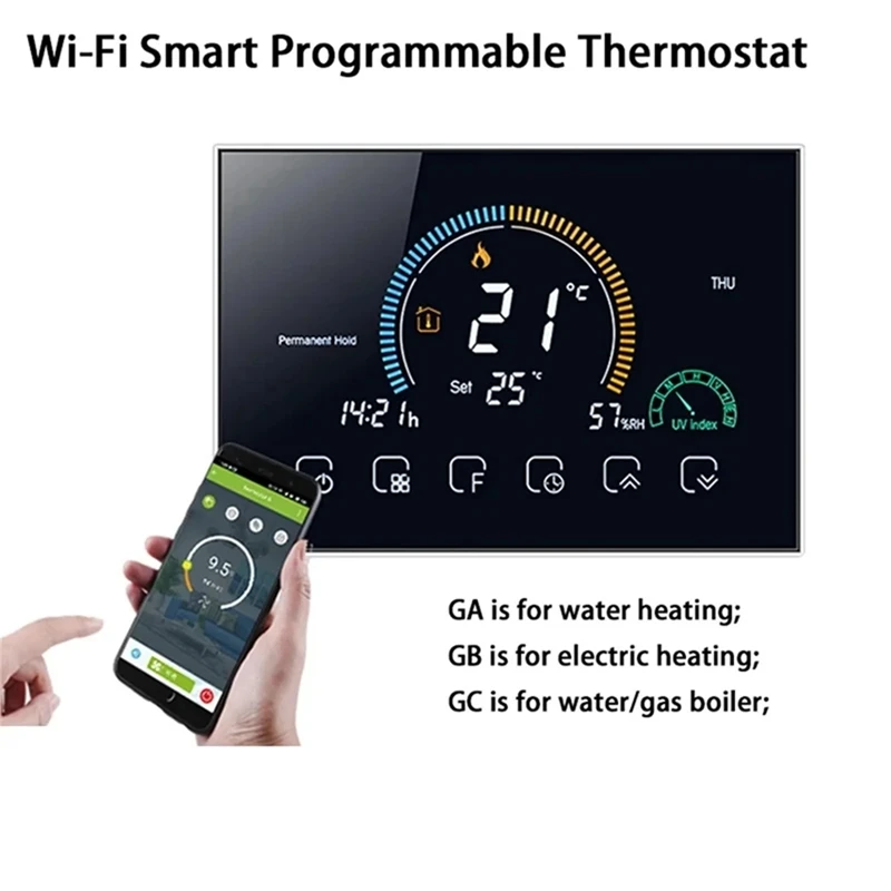 Smart Tuya Alexa Голосовое управление Умный программируемый термостат Управление через