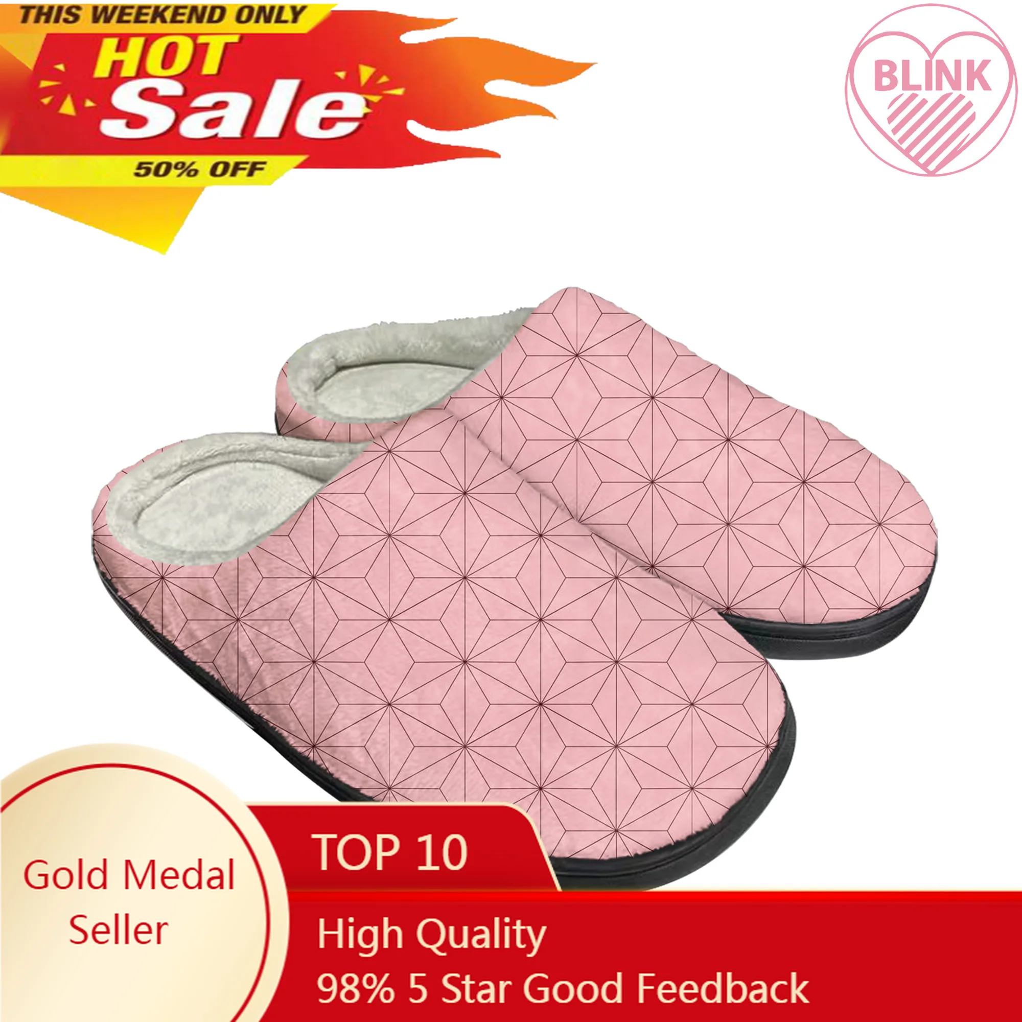 

Kimetsu No Yaiba Cosplay Nezuko Tanjirou Zenitsu Rengoku Home Cotton Custom Slippers Mens Womens Sandals Plush Keep Warm Shoes
