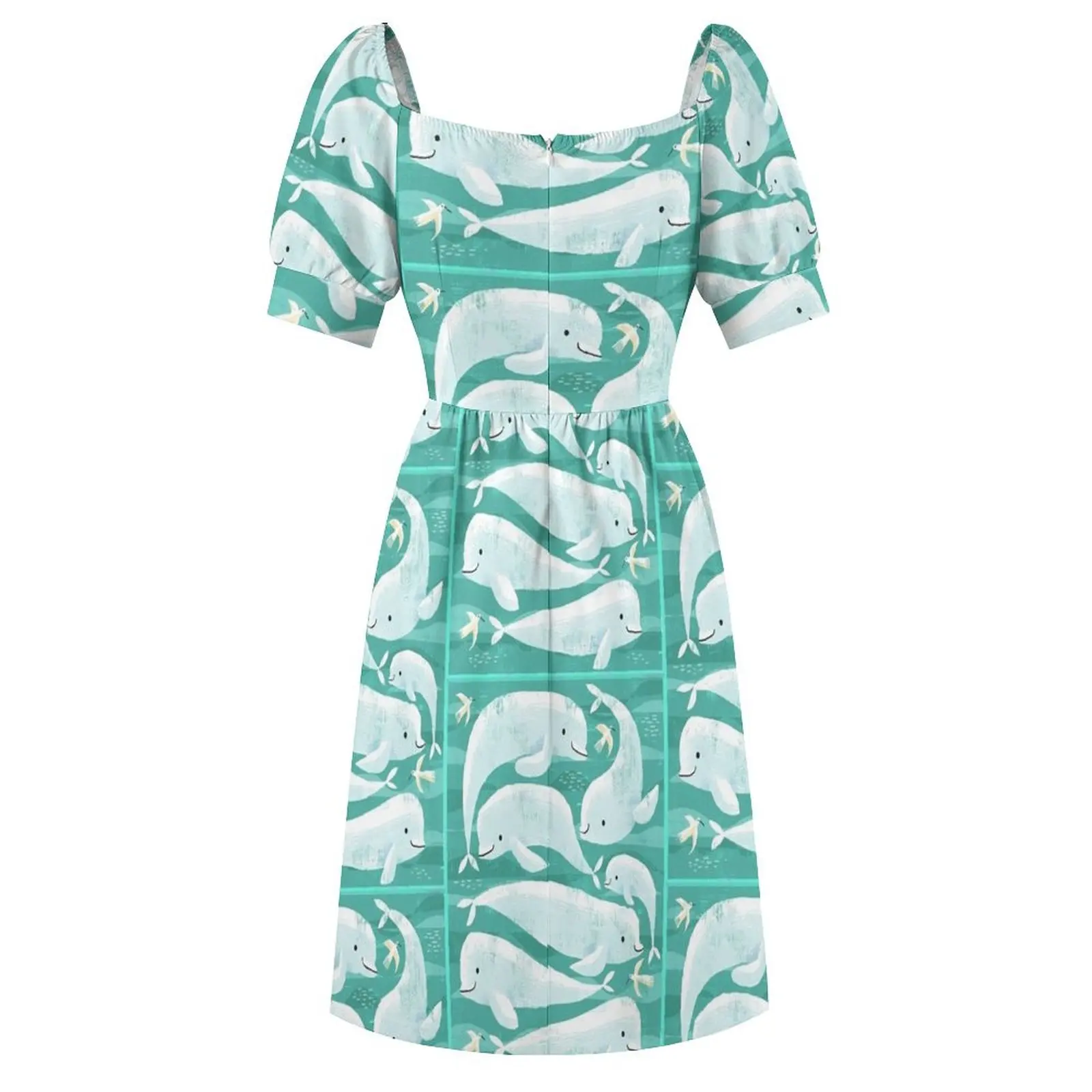 Белуга Киты! Платье с короткими рукавами фиолетовое платье летние платья женские