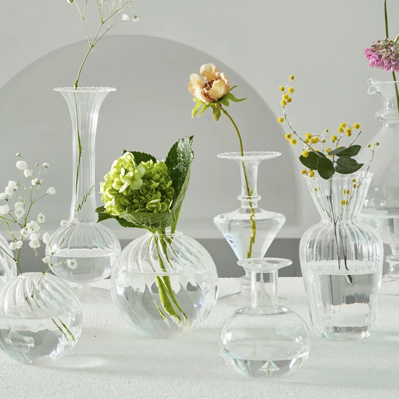 

Transparent Sphere Ball Vase Modern Home Decor Vase Decoration Home Wedding Table Nordic Vases Set Tealight Candle Holders