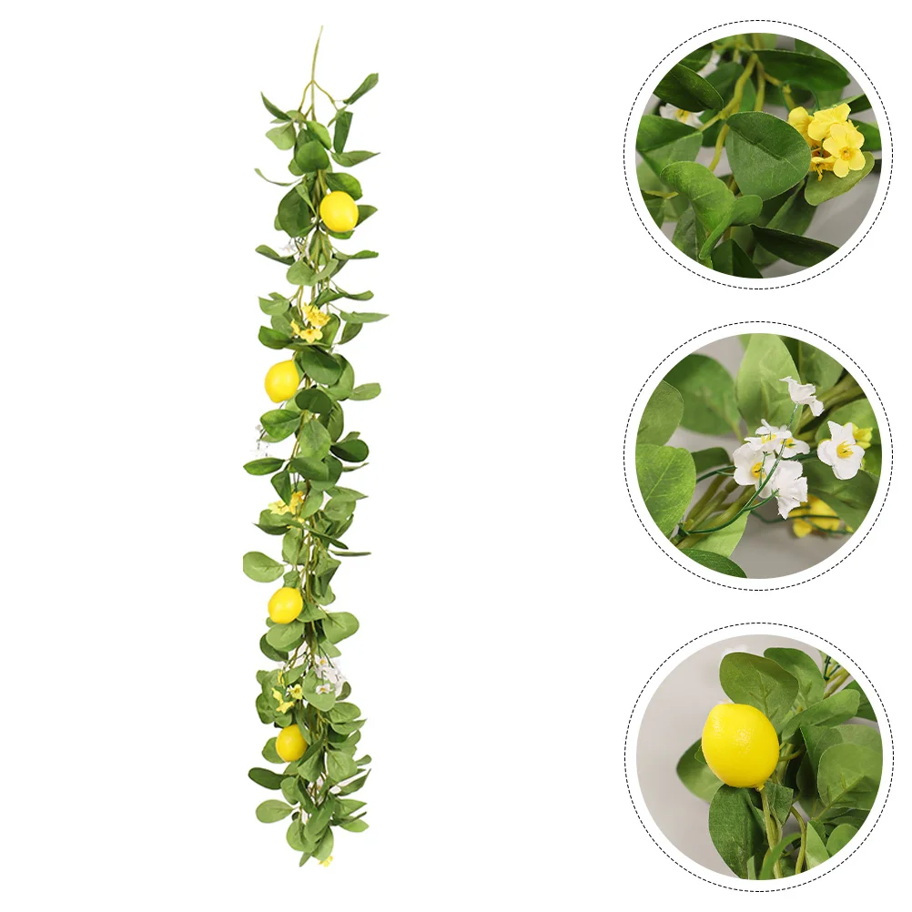 

Lemon Garland Faux Artificial Hanging Decorgreenery Wedding Fake Vines Branches Summer Floral Berry Flowers Vine String Ivy