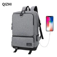 mens backpack casual business laptop backpack male usb socket teen student schoolbag womens daily work bag black gray blue