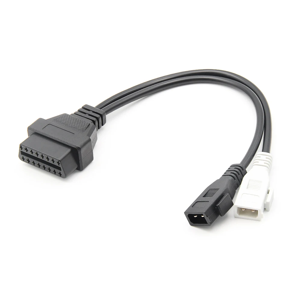 Фото Подходит для Audi: диагностический кабель OBD2 с 2x2 PIN на 16 PIN, адаптер-разъем VAG 2P+2P на OBD 2 (гнездо), VAG KKL. №2
