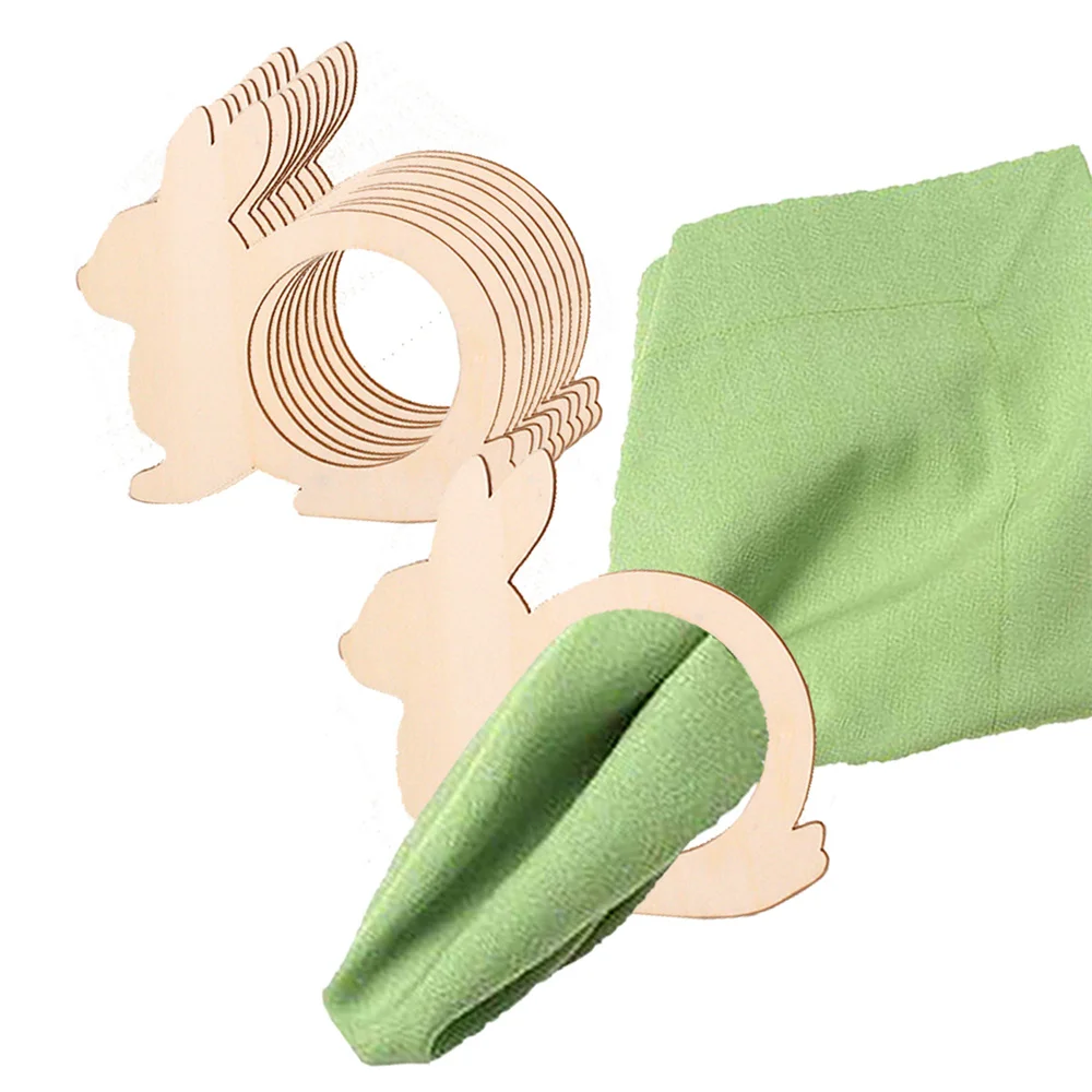 

10 шт., деревянные кольца для салфеток, для украшения дома