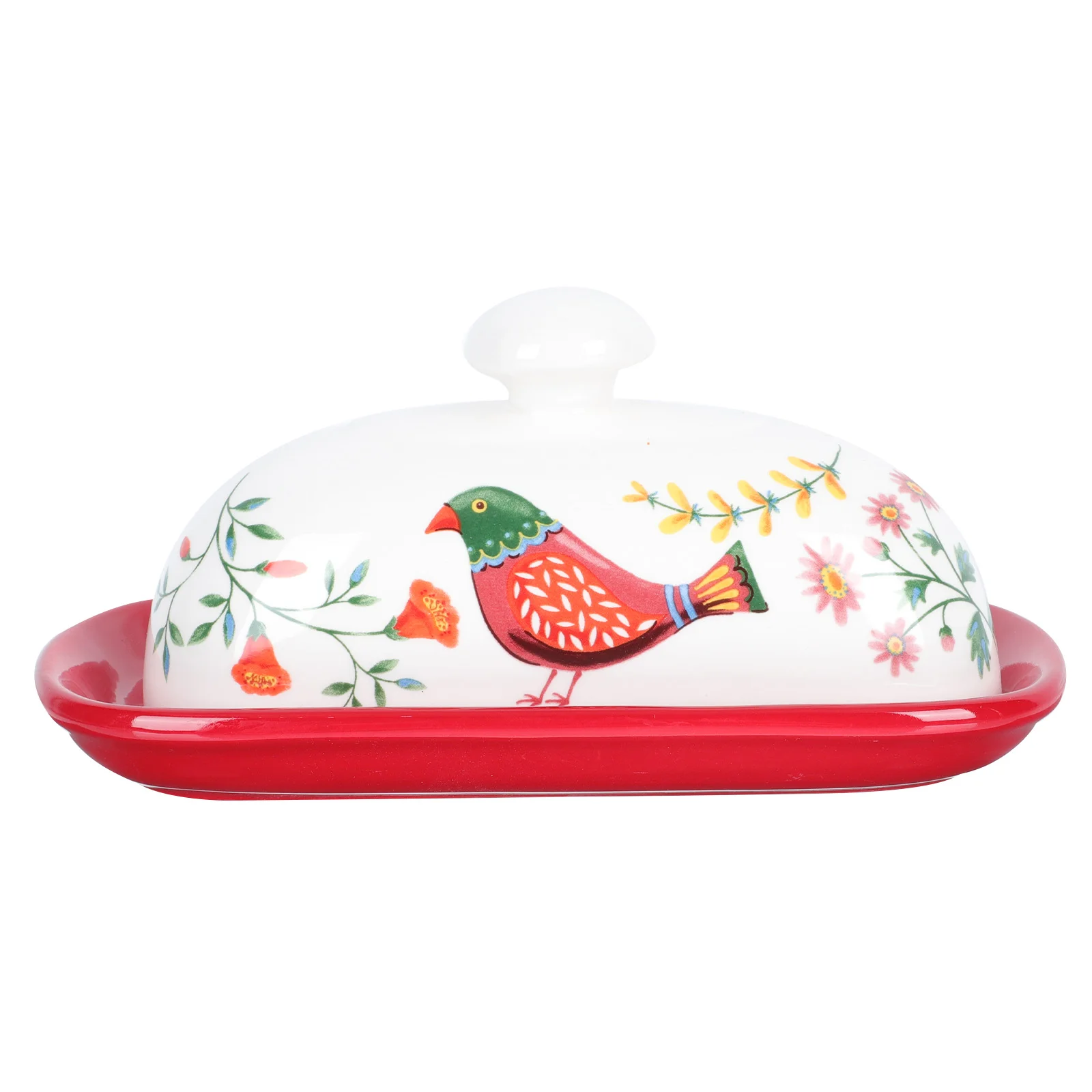 

Butter Plate Dish Ceramic Serving Countertop Dome Storage Bread Platter Dishes Cheese Slicer Covered Dessert Case Keeper Bowl