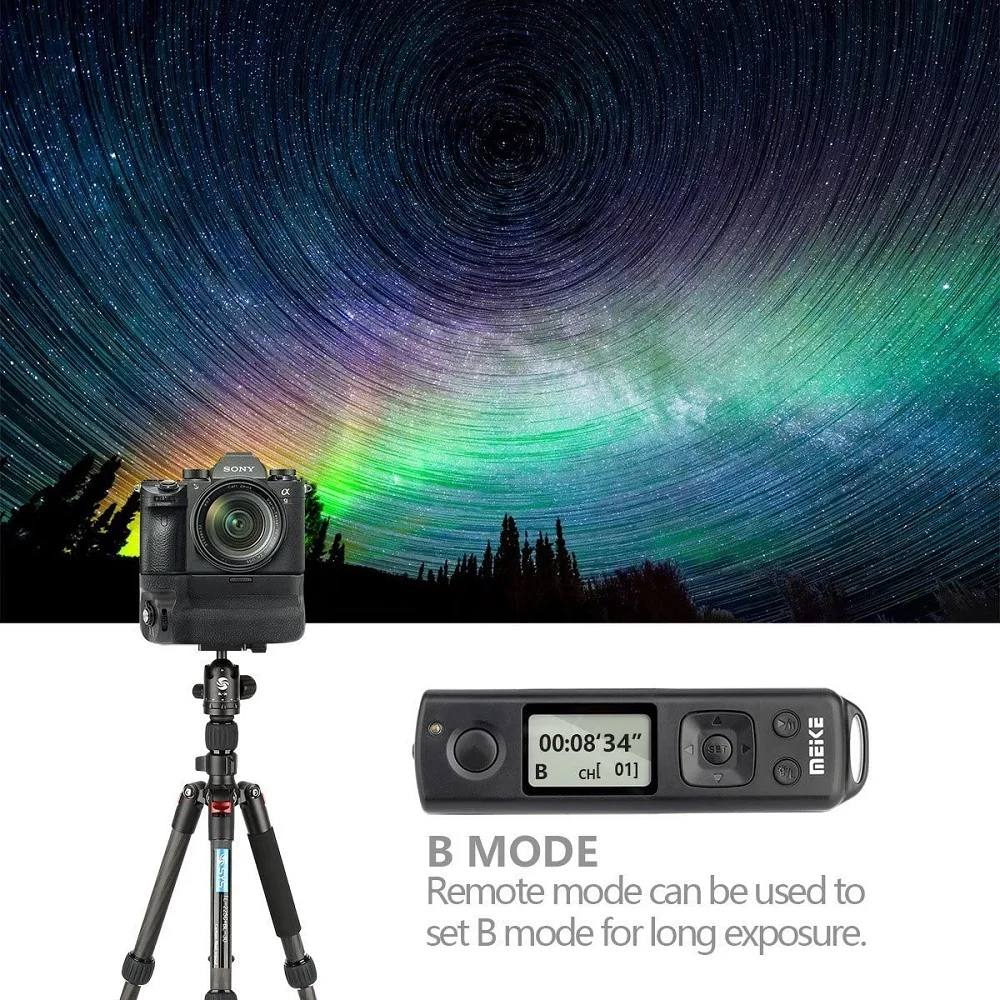 Фото Батарейный блок Meike MK-A9 Pro со встроенным беспроводным управлением 2.4G для камер Sony A9, A7RIII, A7R3, A7III (аналог VG-C3EM, VGC3EM) №2