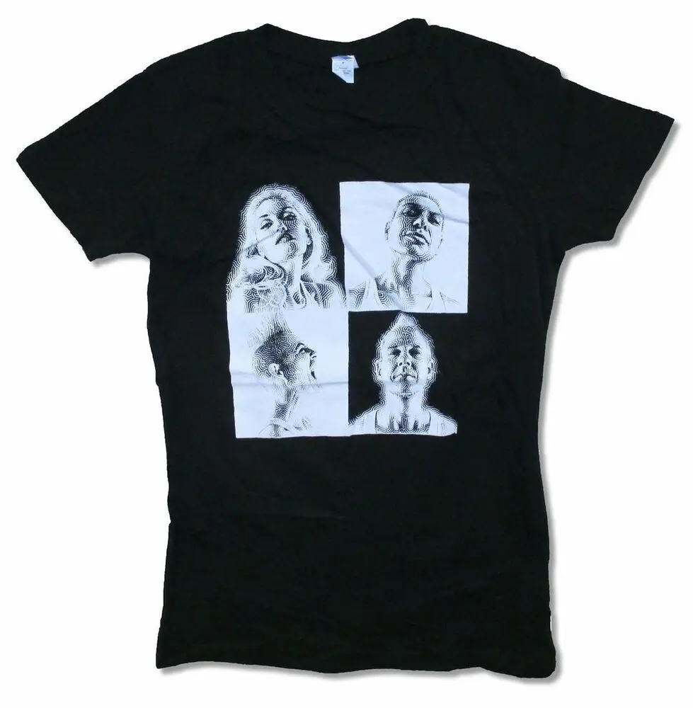 

No Doubt Face Mazes Girls Juniors Black T Shirt New Band Merch Gwen