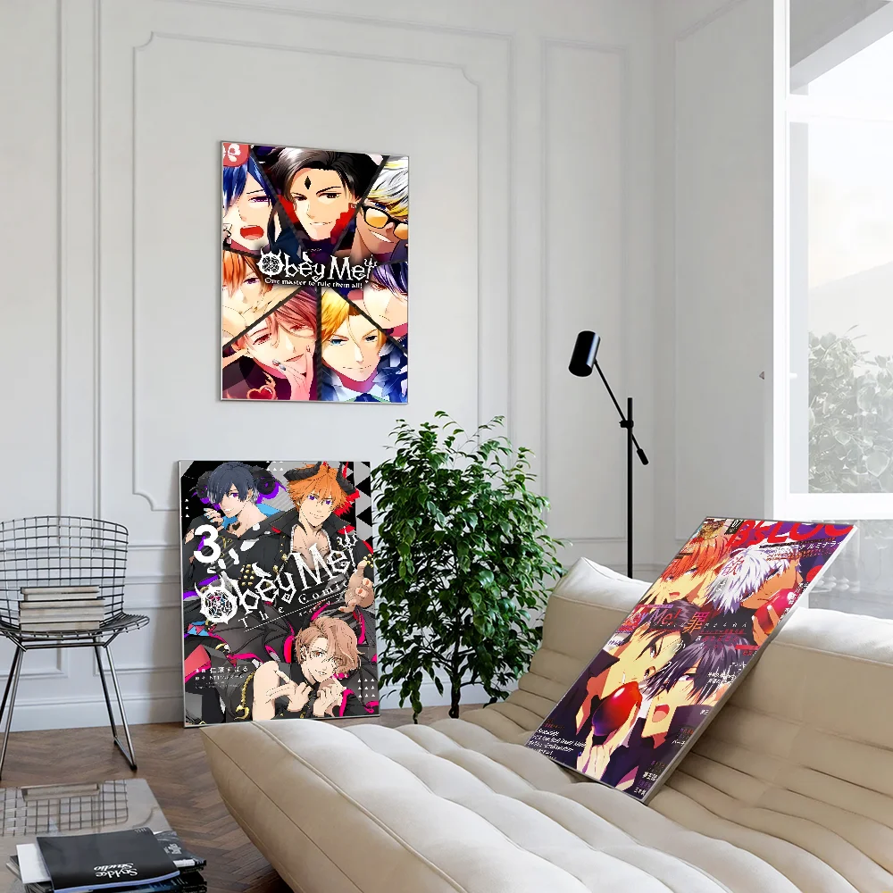 Игра O-Obey Me винтажный плакат на бумаге