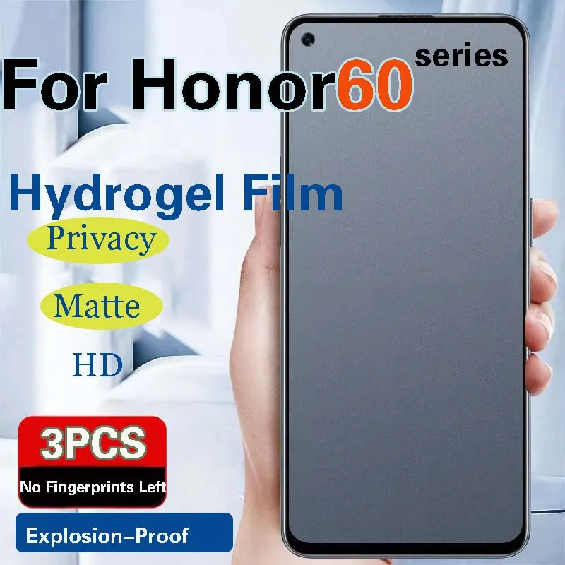 

Honor60Pro Защитная пленка для экрана Honor 60 Pro 60Pro матовая Гидрогелевая пленка Honor60se защитное полное покрытие мягкая HD