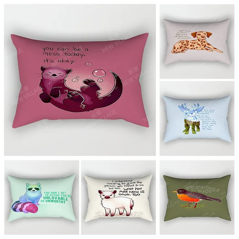 

Nordic fall home decor 30*50 throw pillow case sofa modern boho living room Cushion cover 30x50cm 40x60*40 cute kawaii cartoon