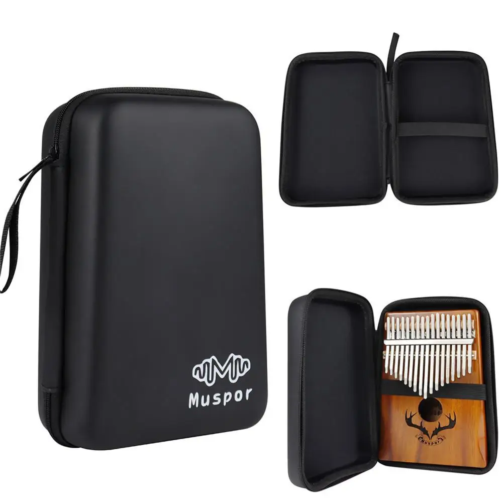 

New Kalimba Case With 10/17/21 Keys Storage Bag Thumb Piano Mbira Box Bag Portable Piano Bag Multifunction Strong Kalimba Case