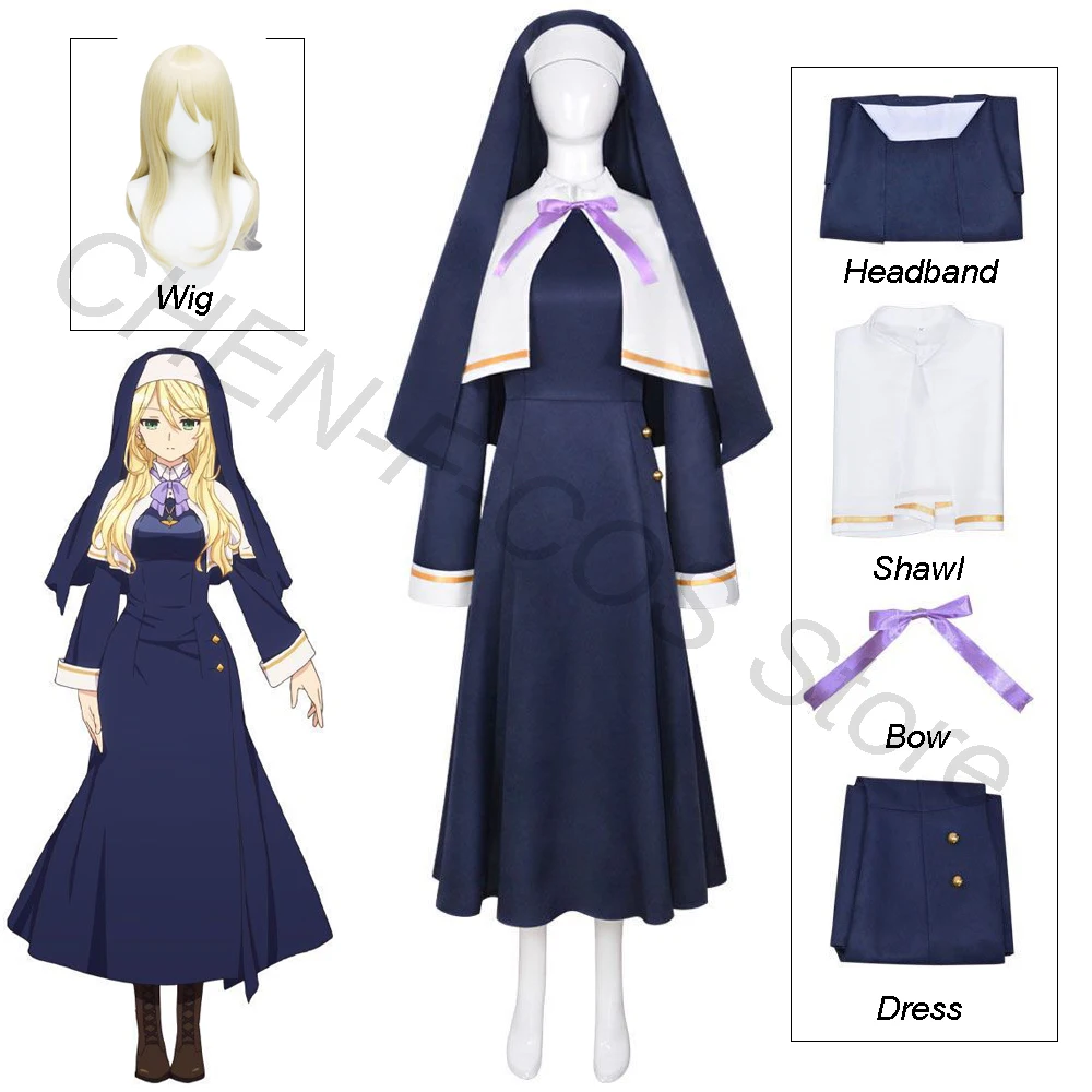 

Anime Engage Kiss Cosplay Sharon·Hōrīgureiru Costume Wig Dress Uniform Accessories Girl Halloween Christmas Carnival Full Set