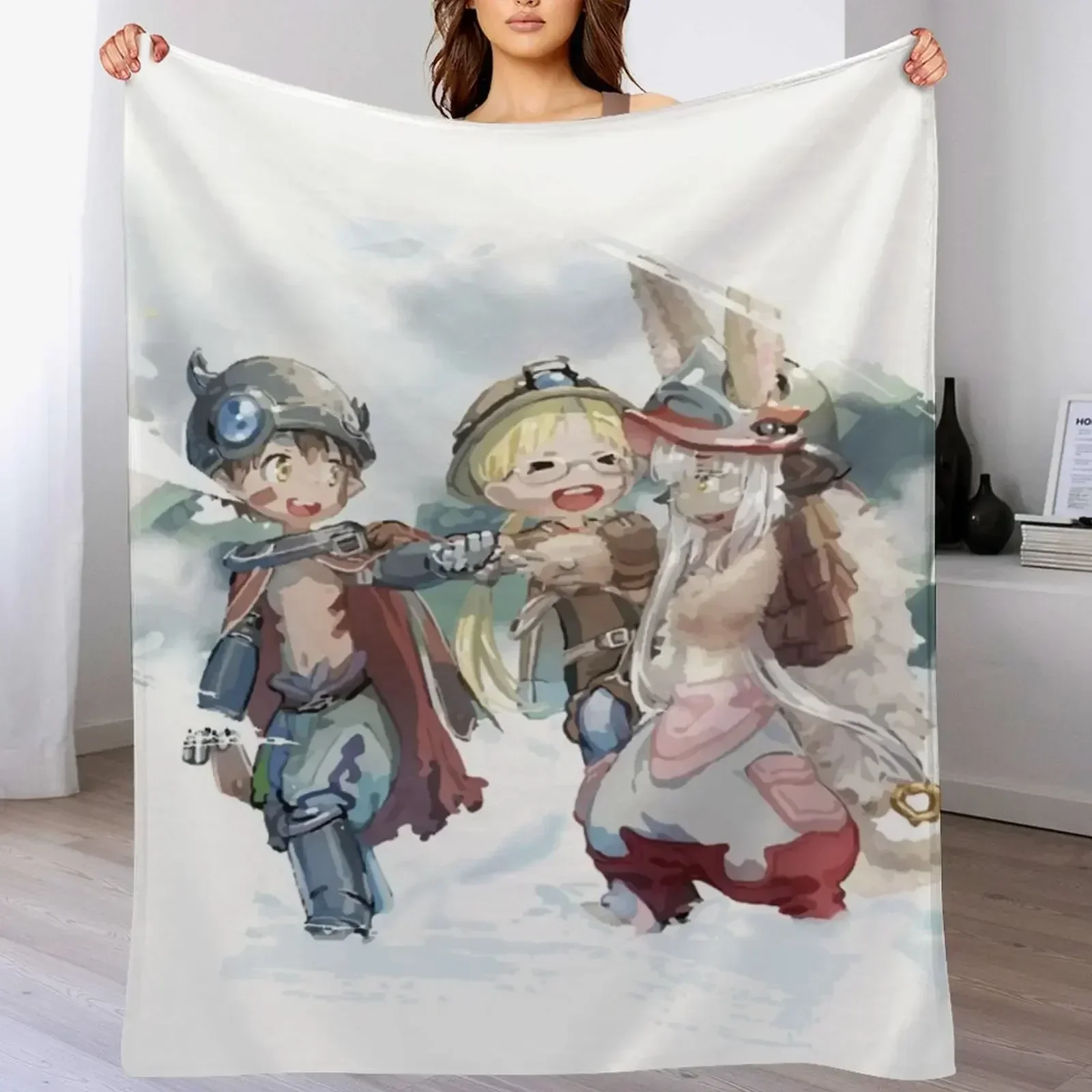 Сделано в бездне: Наначи Рег рико. Плед с принтом для дивана. Тонкие свободные