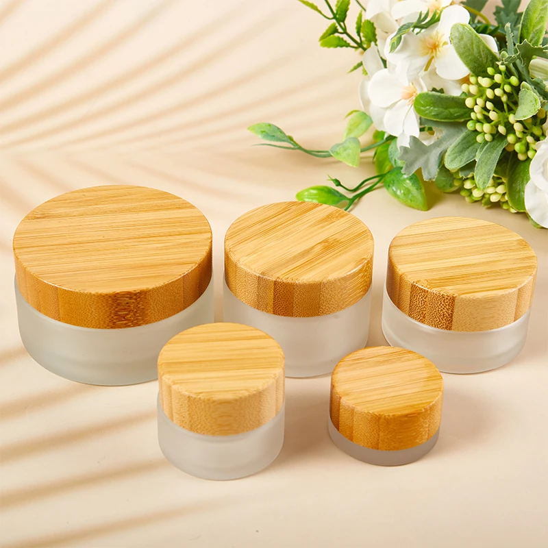 

5ml 10ml 30ml 50ml 100ml Mini Glass Empty Jar Pots Cosmetic Makeup Inner Lid Face Cream Lip Balm Container Refillable Bottle New