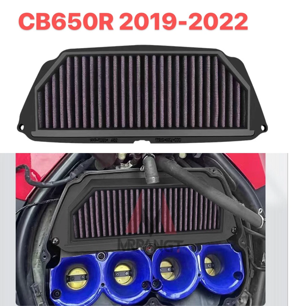 High Quality Motorcycle Air Intake Filter Cleaner Element For HONDA CB650R CB 650R 2019-2022 | Filters &amp Systems