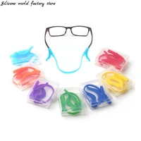 silicone world silicone non slip rope children glasses chain set eyeglasses glasses sunglasses strap sport cord band hook holder