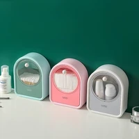 cosmetic cotton storage box wall mounted flip cover to put makeup remover cotton box cotton pad cotton swab cosmetic box