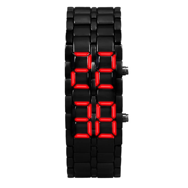 Новинка модные мужские золотые часы из лавы железа самурая металлический