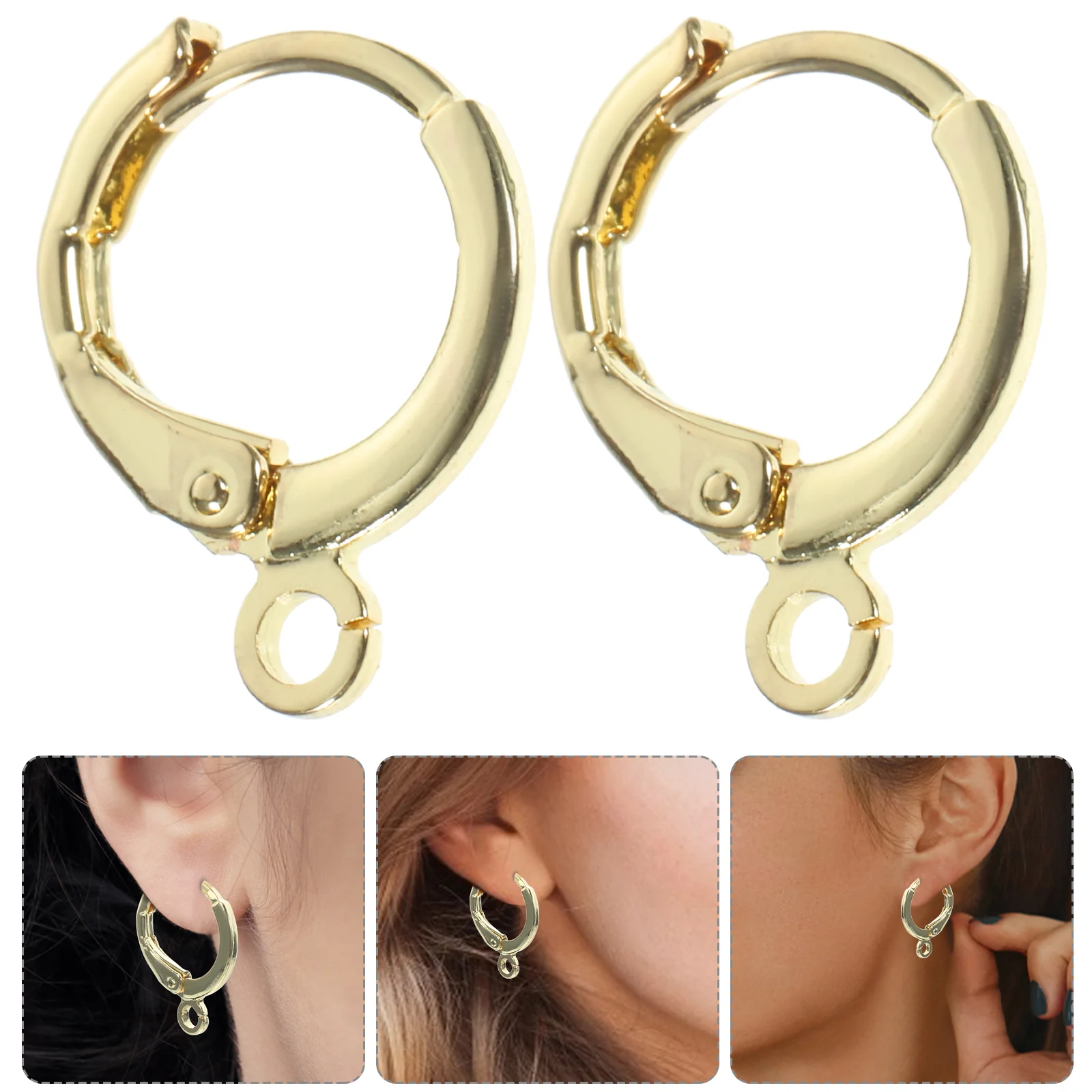 30 шт. французский ушной крючок ручной работы DIY серьги-подвески (серебро) крючки