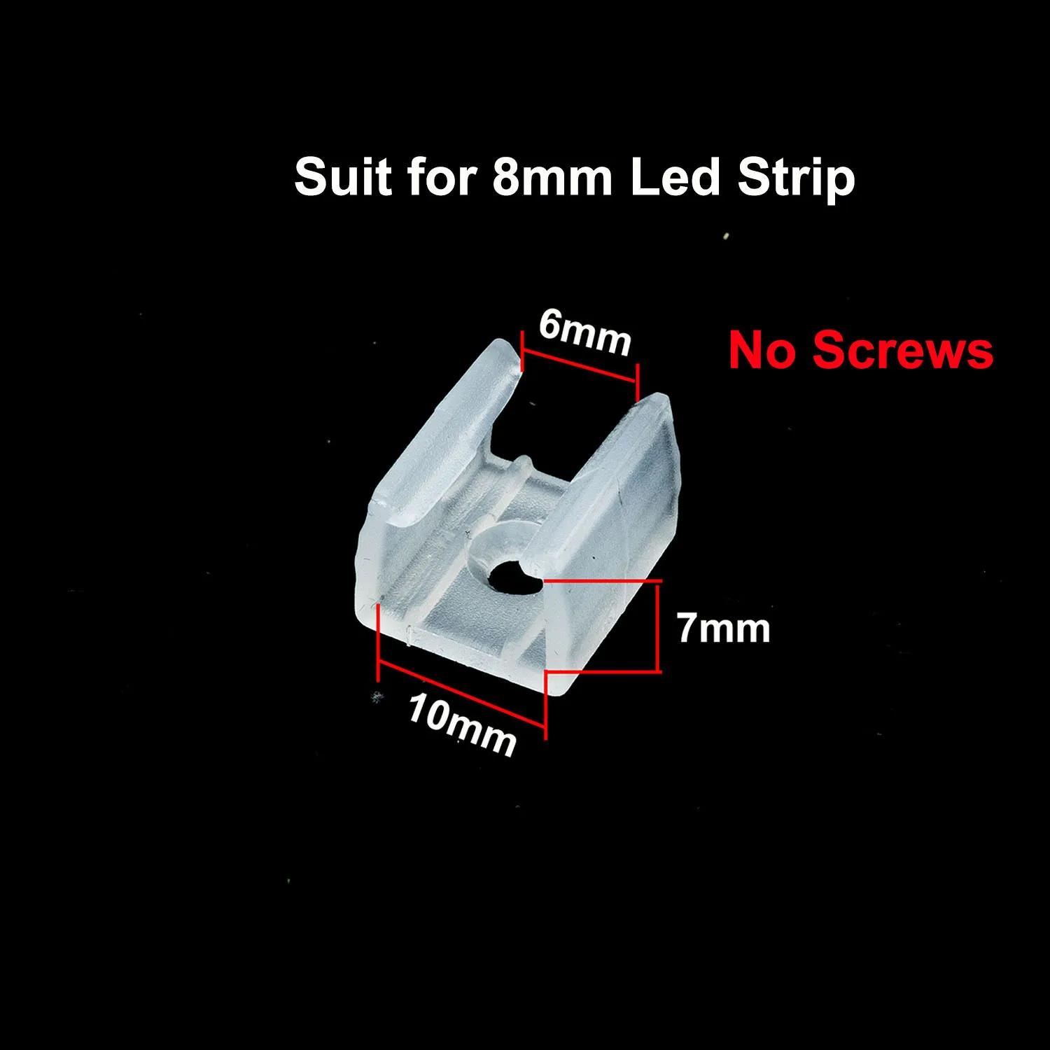 

Зажимы для неоновых лент Neon led clips 6/8/10/12/15 мм