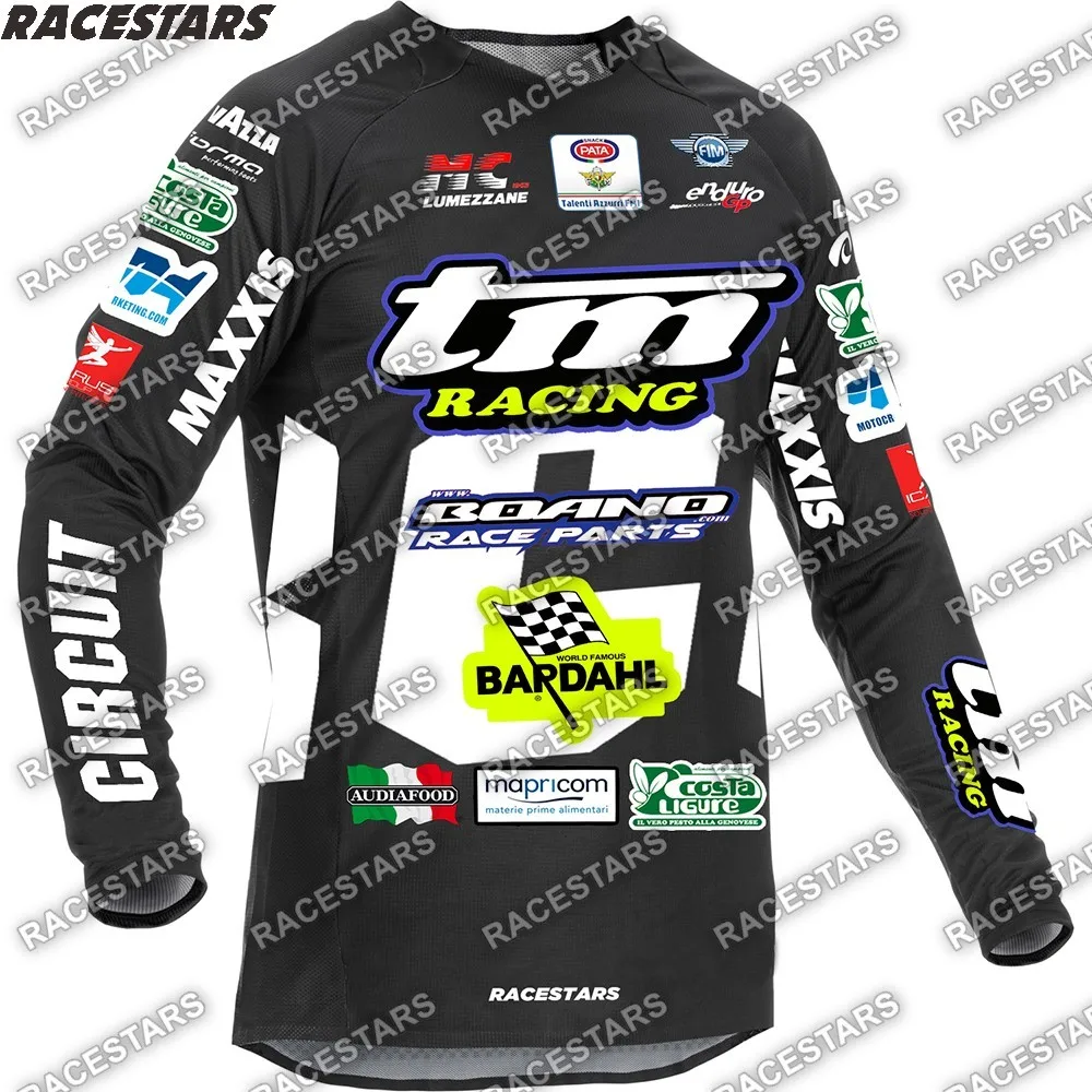

TM RACING Motorcycles Downhill Mountain Jersey MTB Motorcycle Shirt Men's Long Sleeve GP Dirt Bike Outdoor Motocross Gear DH